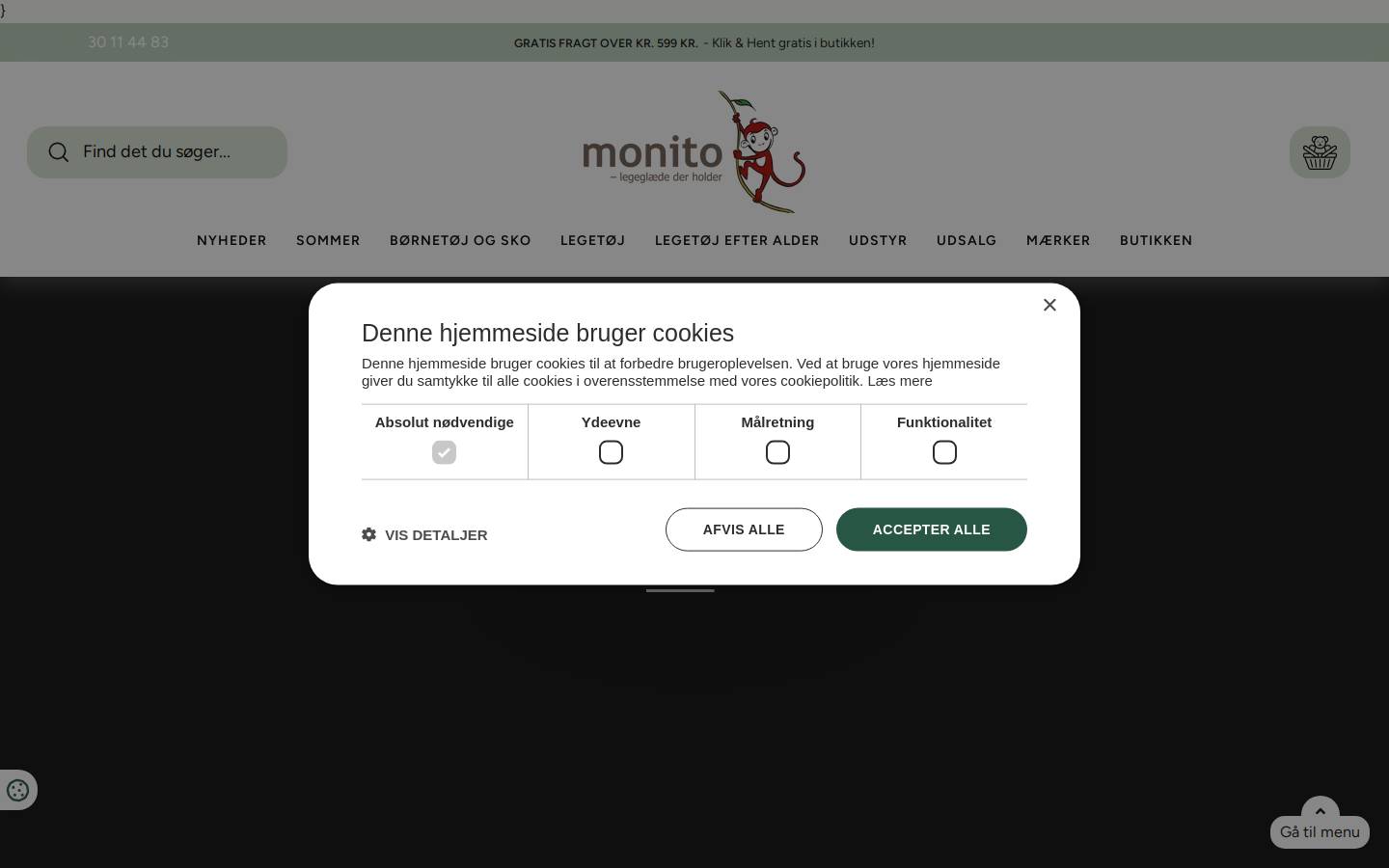 Monito homepage screenshot