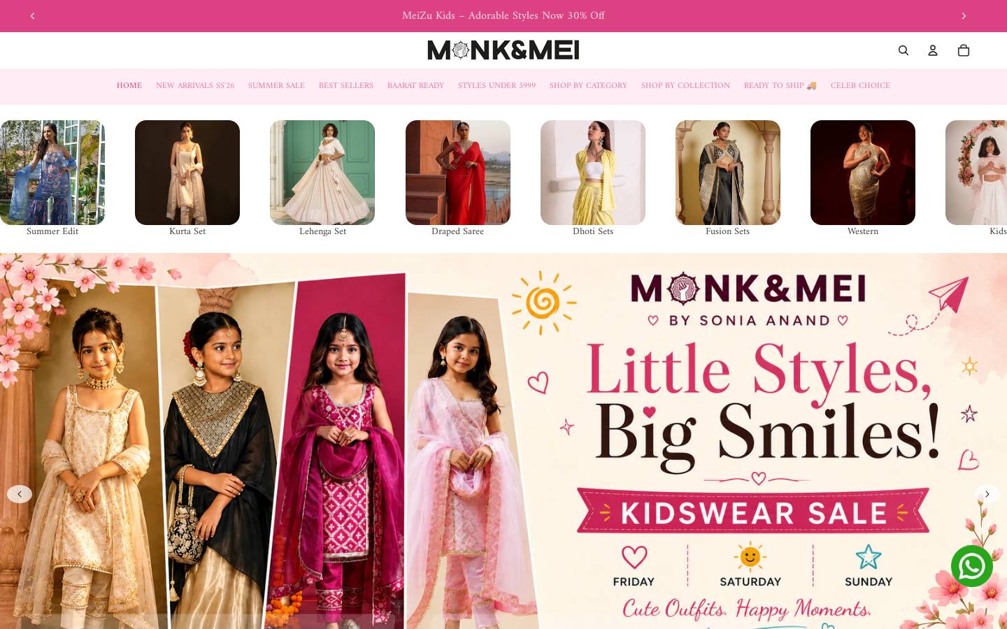 monkandmei.com homepage screenshot