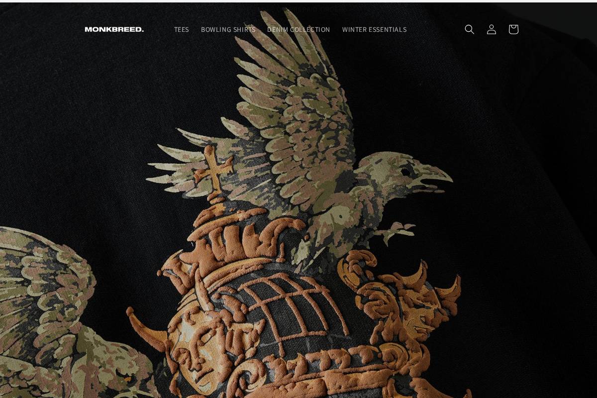 monkbreed.com homepage screenshot