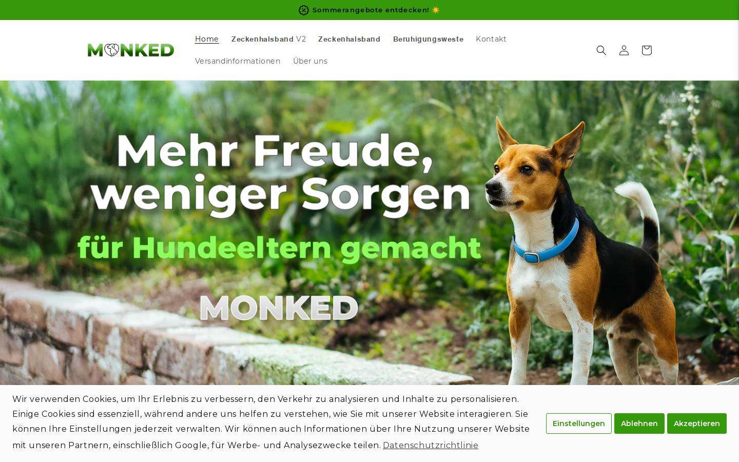 monked.de homepage screenshot