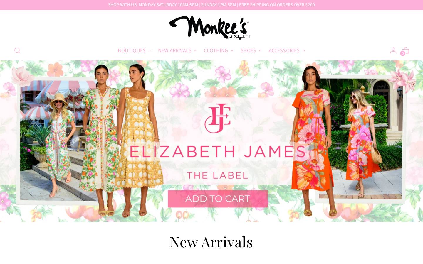 monkeesofridgeland.com homepage screenshot
