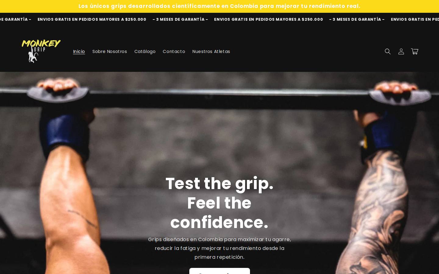 monkeygripco.com homepage screenshot