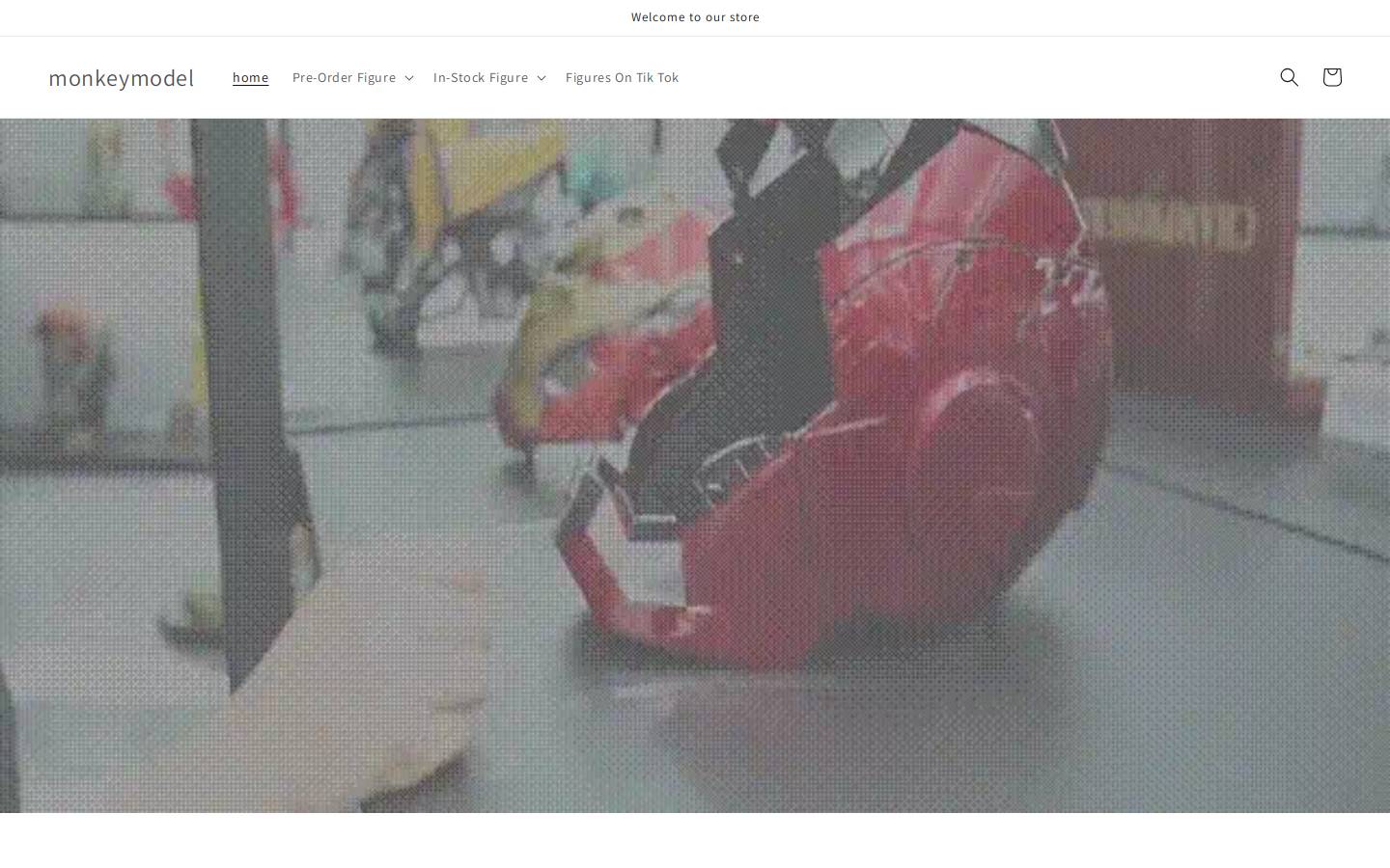 monkeymodel.com homepage screenshot