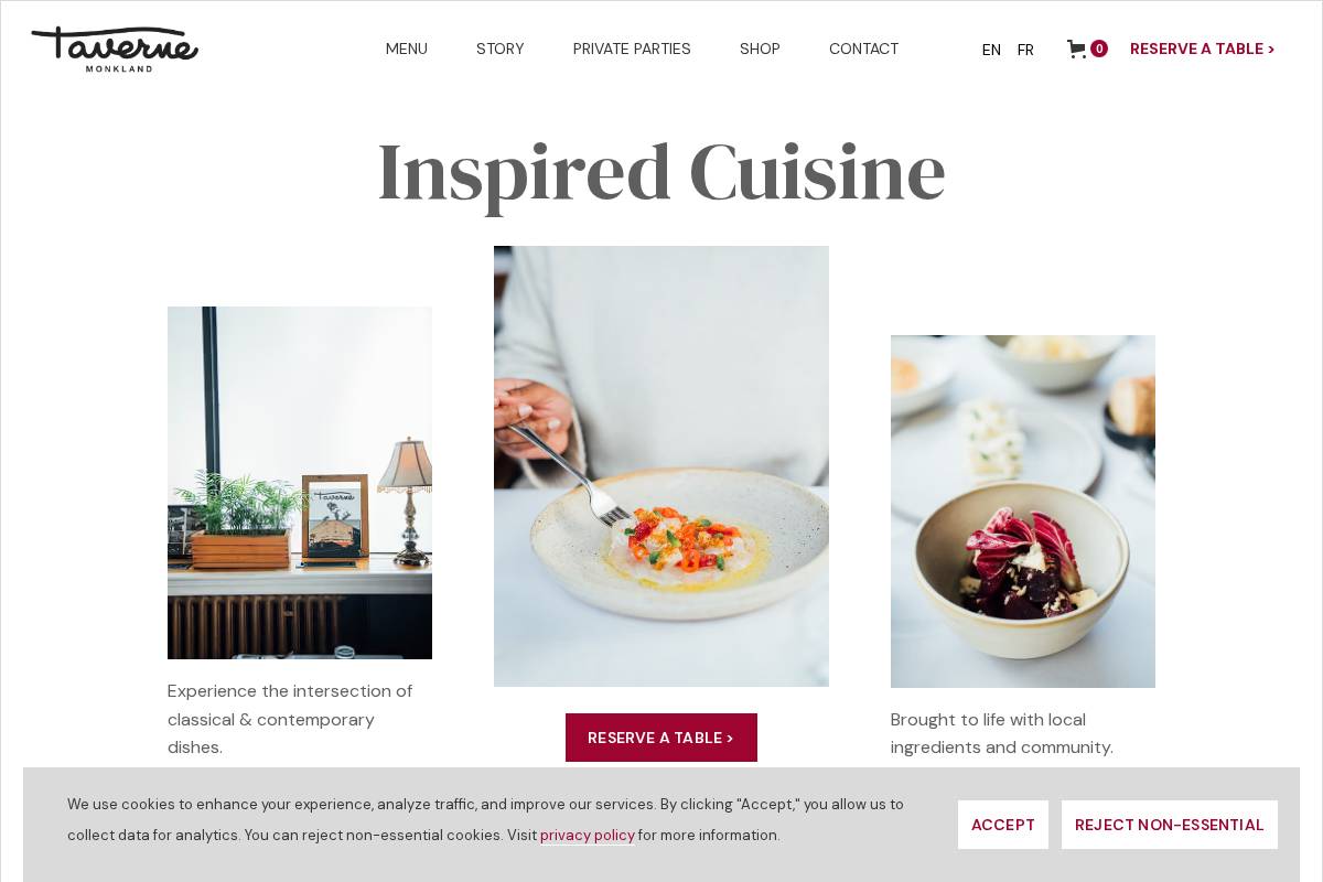 monklandtavern.ca homepage screenshot