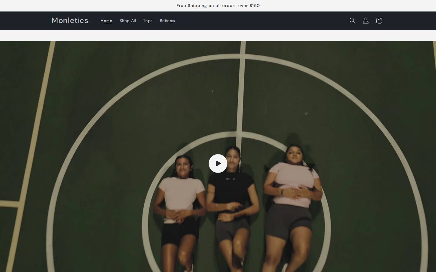 monletics.com homepage screenshot