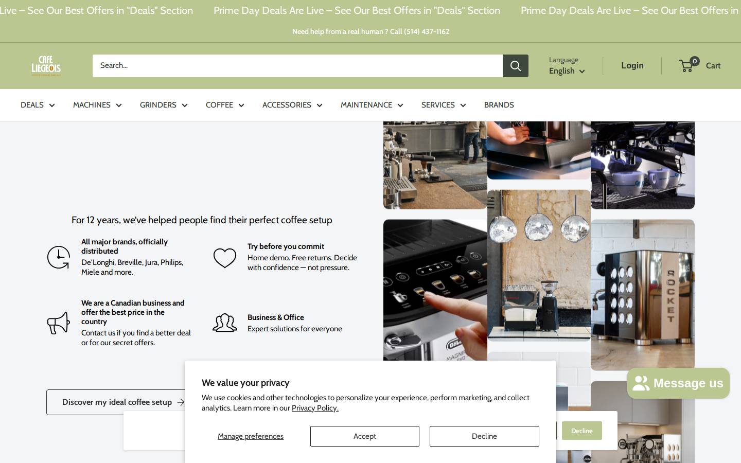 monliegeois.com homepage screenshot