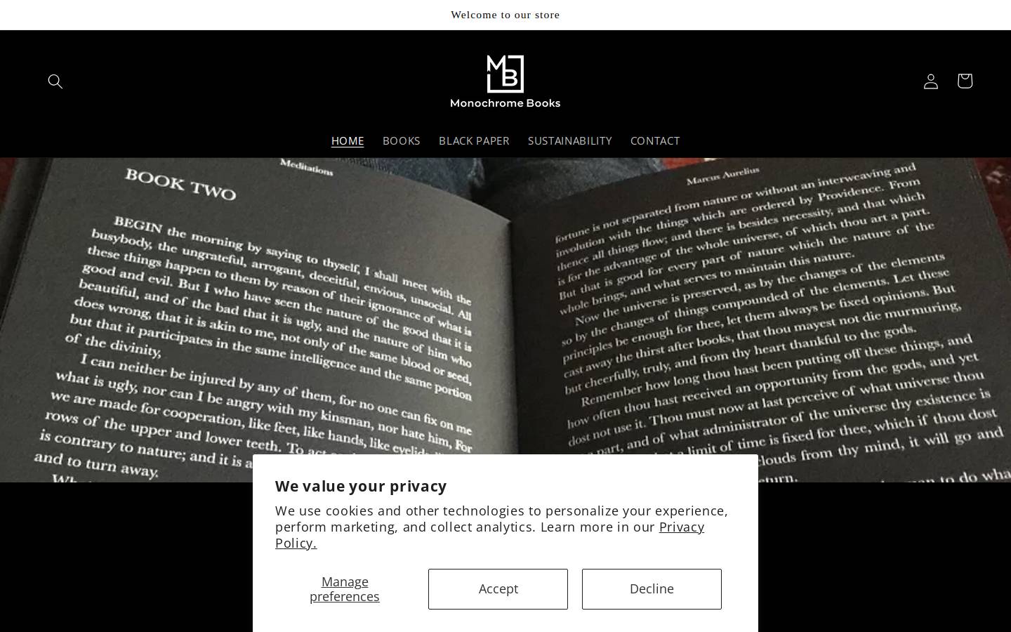 Monochromebooks homepage screenshot