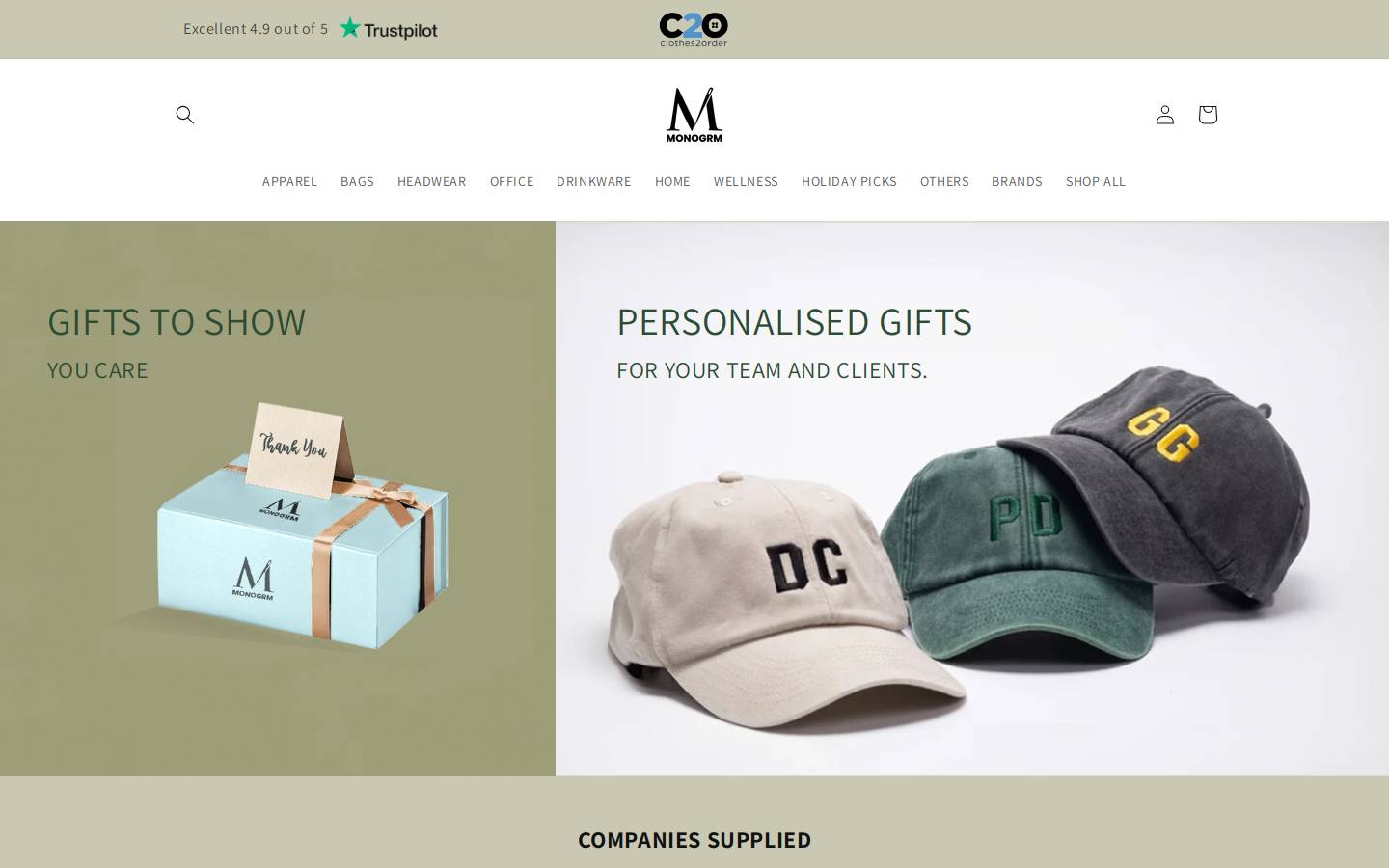 monogrm.com homepage screenshot