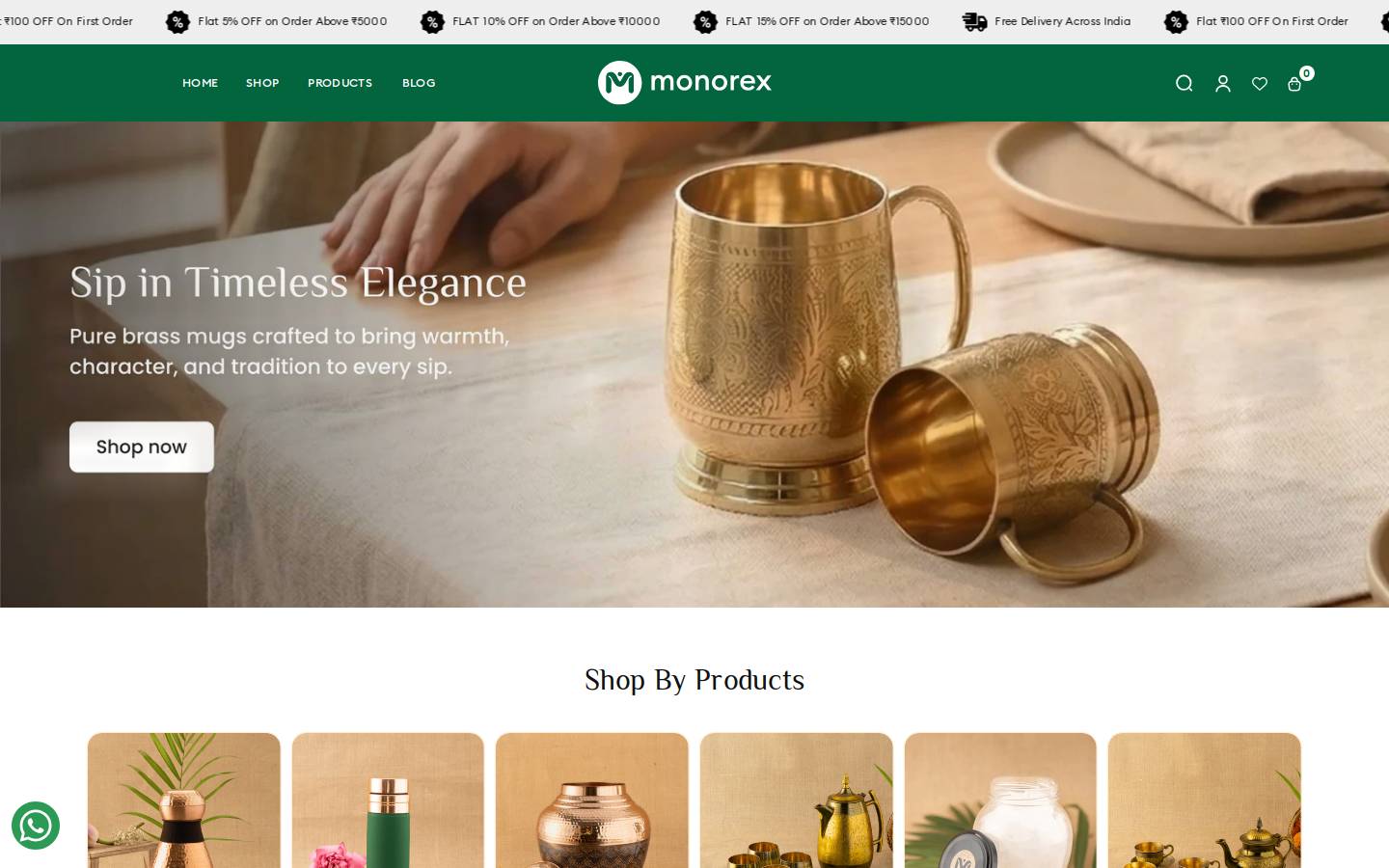 monorex.in homepage screenshot