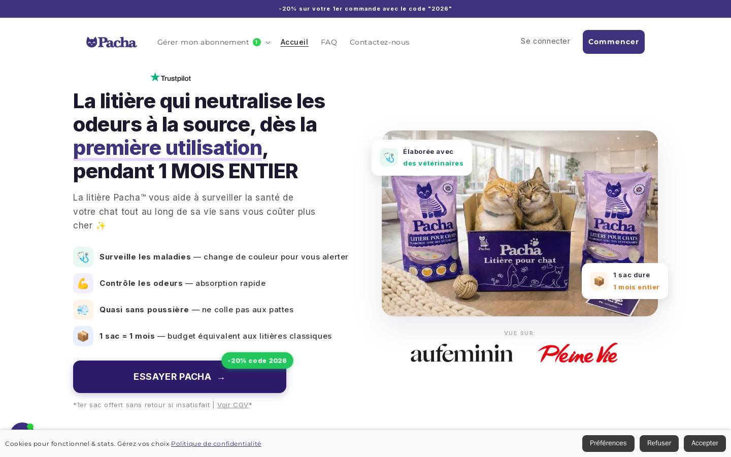 monpacha.com homepage screenshot