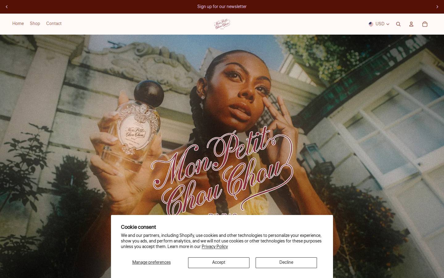 monpetitchouchou.com homepage screenshot