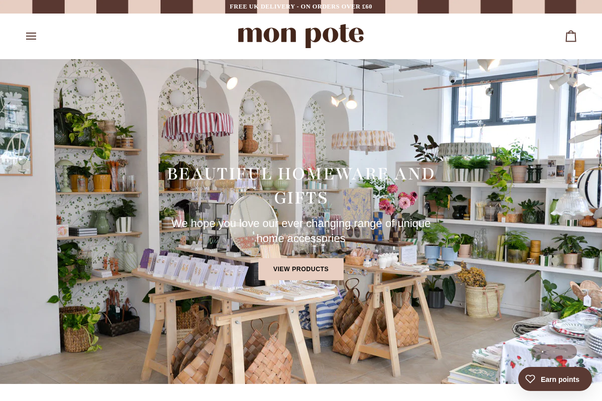 monpote.co.uk homepage screenshot