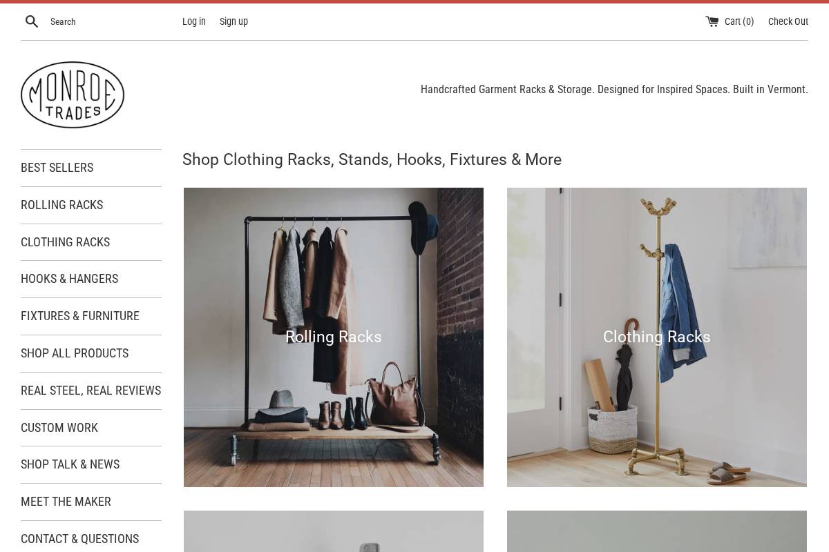 monroetrades.com homepage screenshot