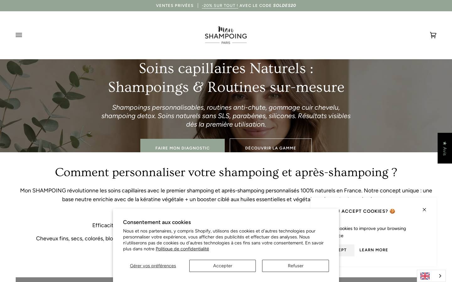 monshampoing.es homepage screenshot