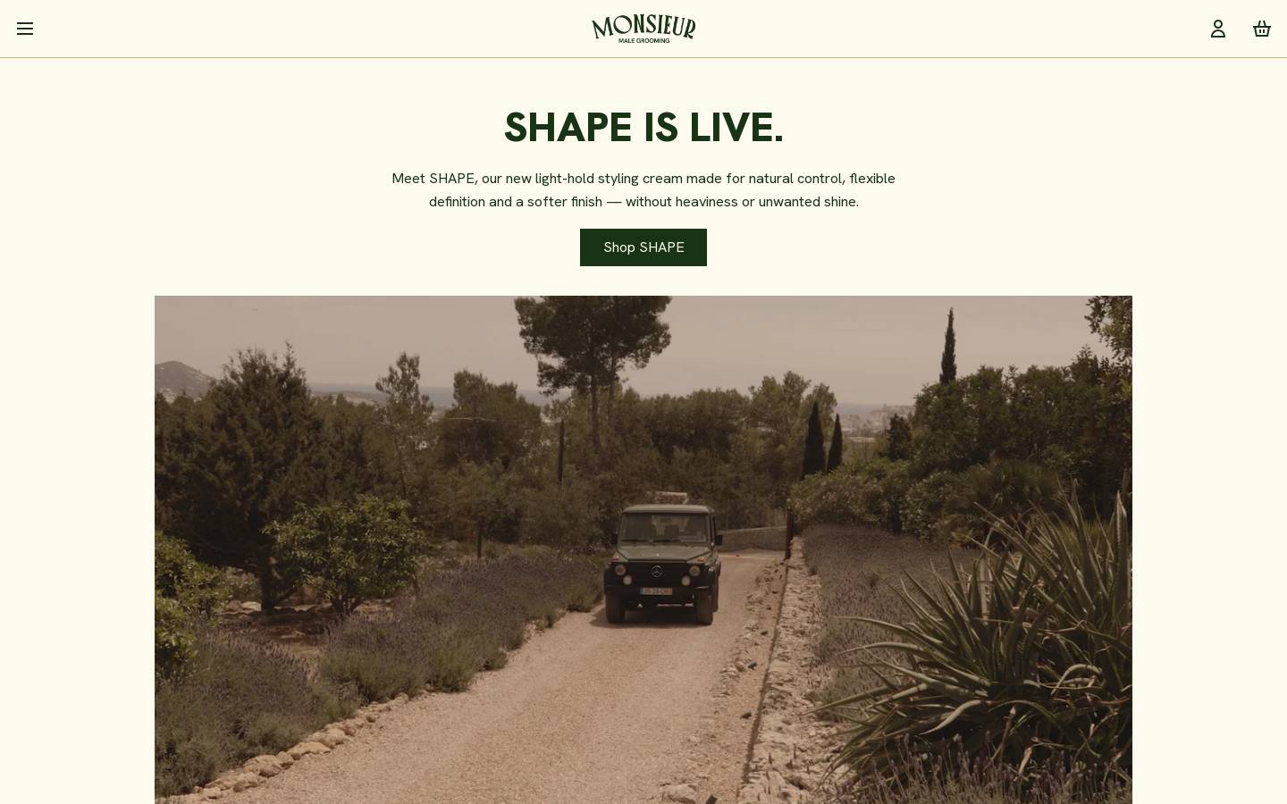 monsieurgrooming.com homepage screenshot