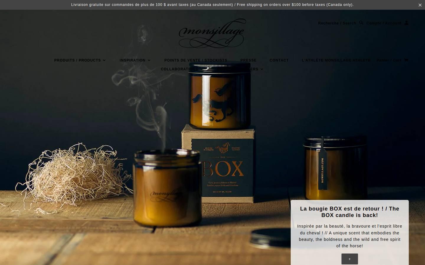 monsillage.com homepage screenshot