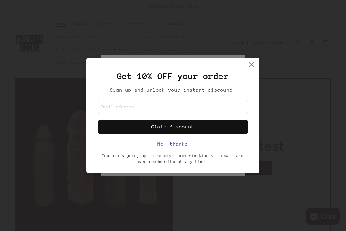 MonstercocksUS homepage screenshot