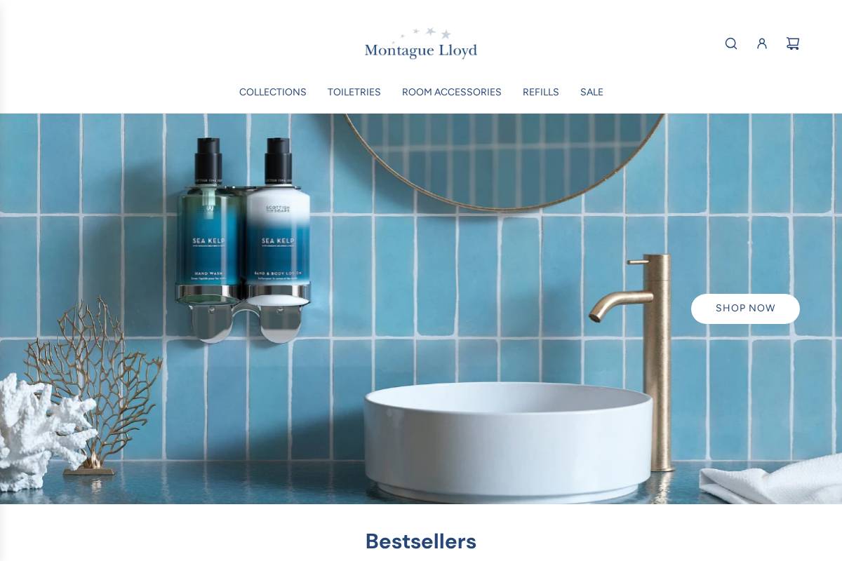 Montague Lloyd homepage screenshot