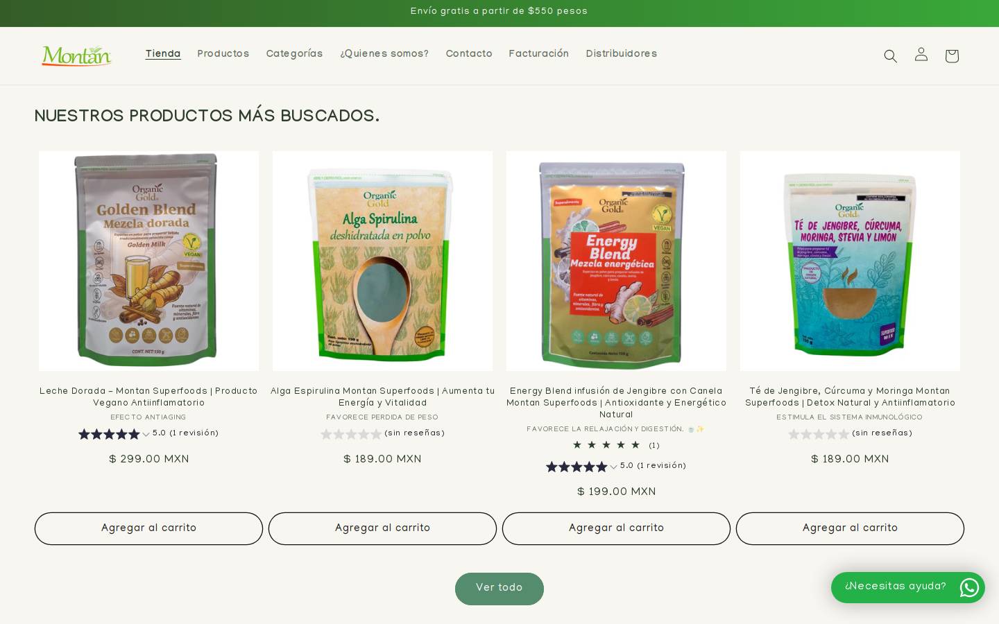 montan.mx homepage screenshot