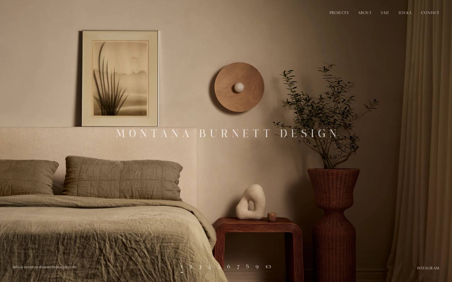 montanaburnettdesign.com homepage screenshot