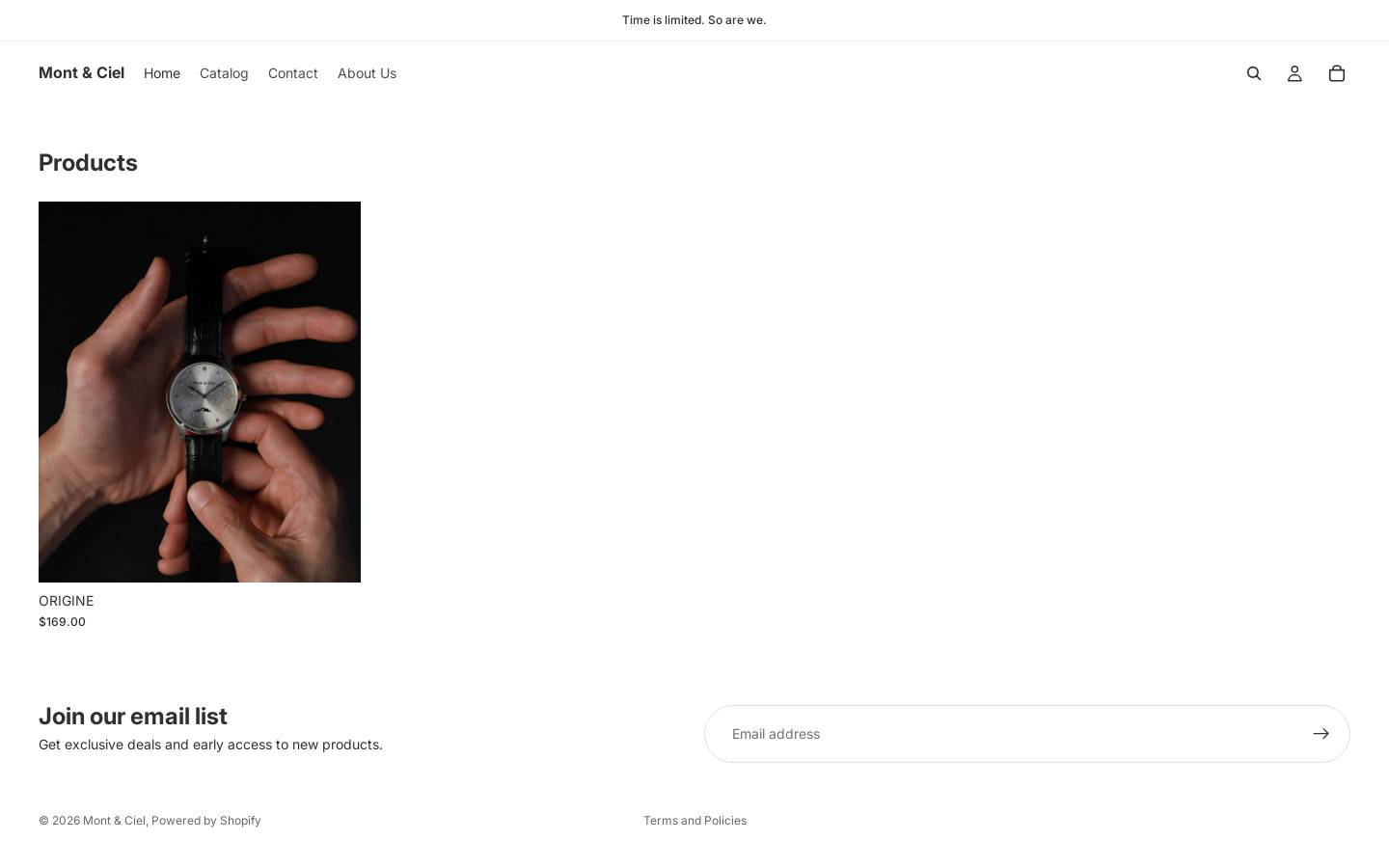 montandciel.com homepage screenshot