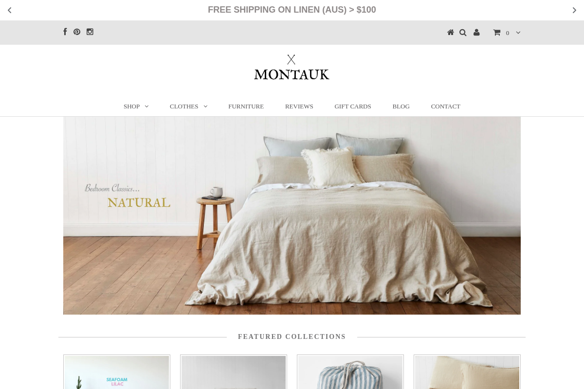 montaukstyle.com homepage screenshot