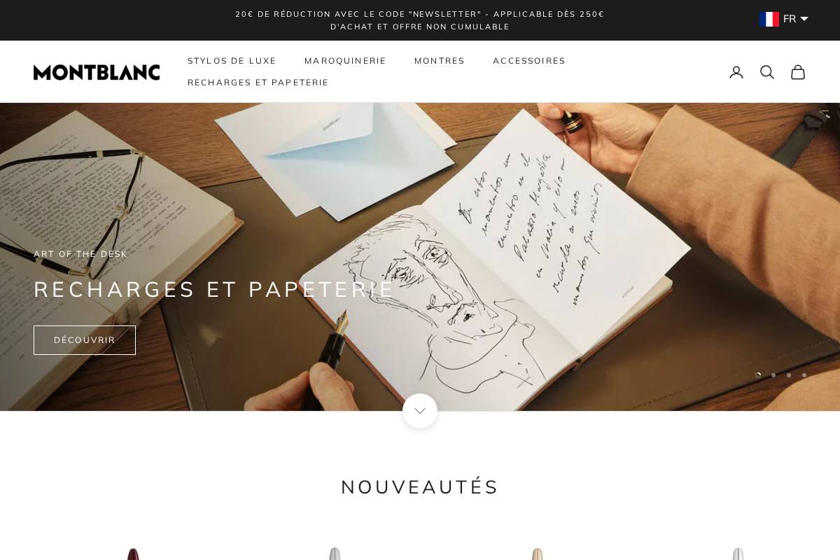 Montblanc Cannes [France] homepage screenshot