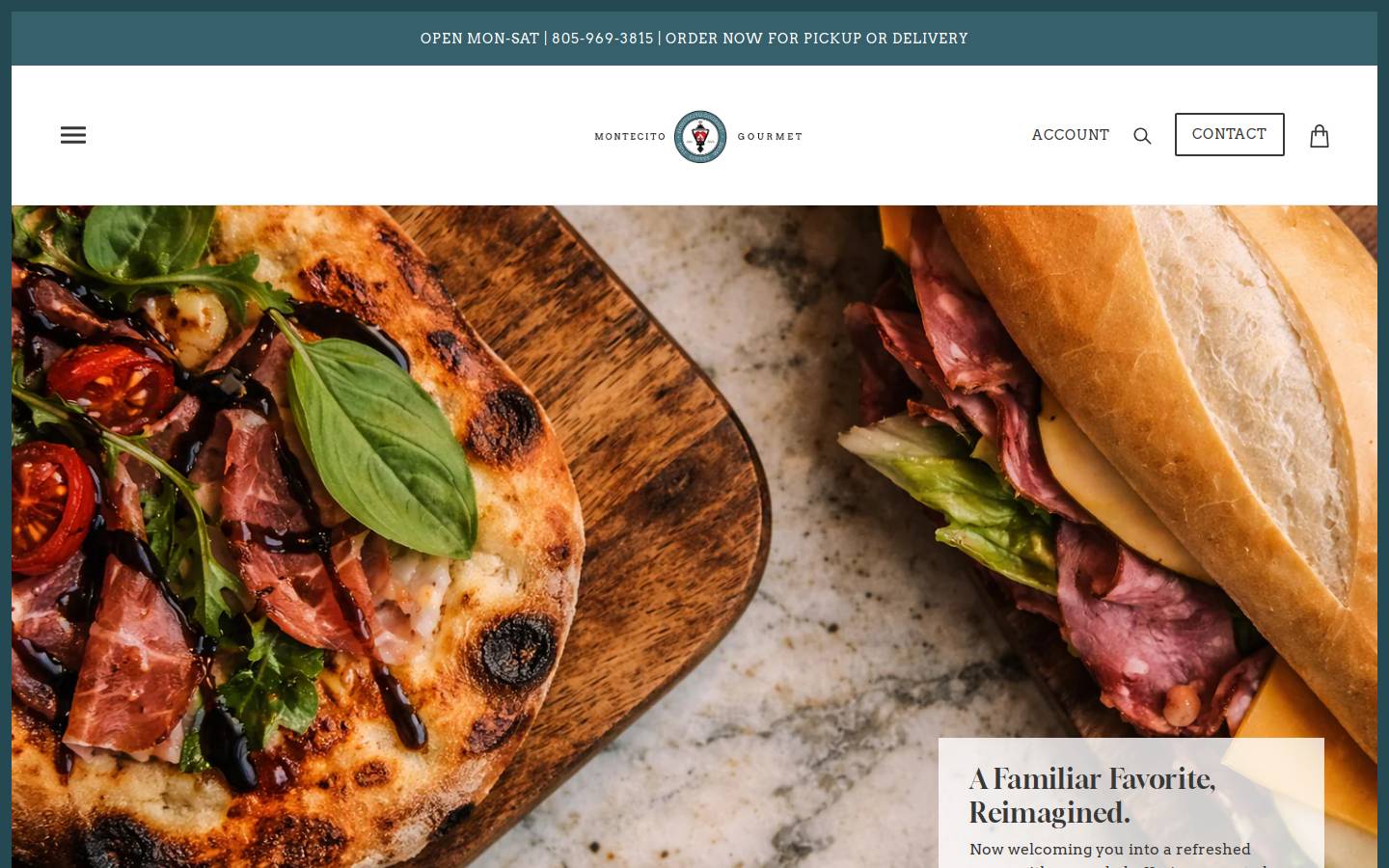 montecitogourmet.com homepage screenshot