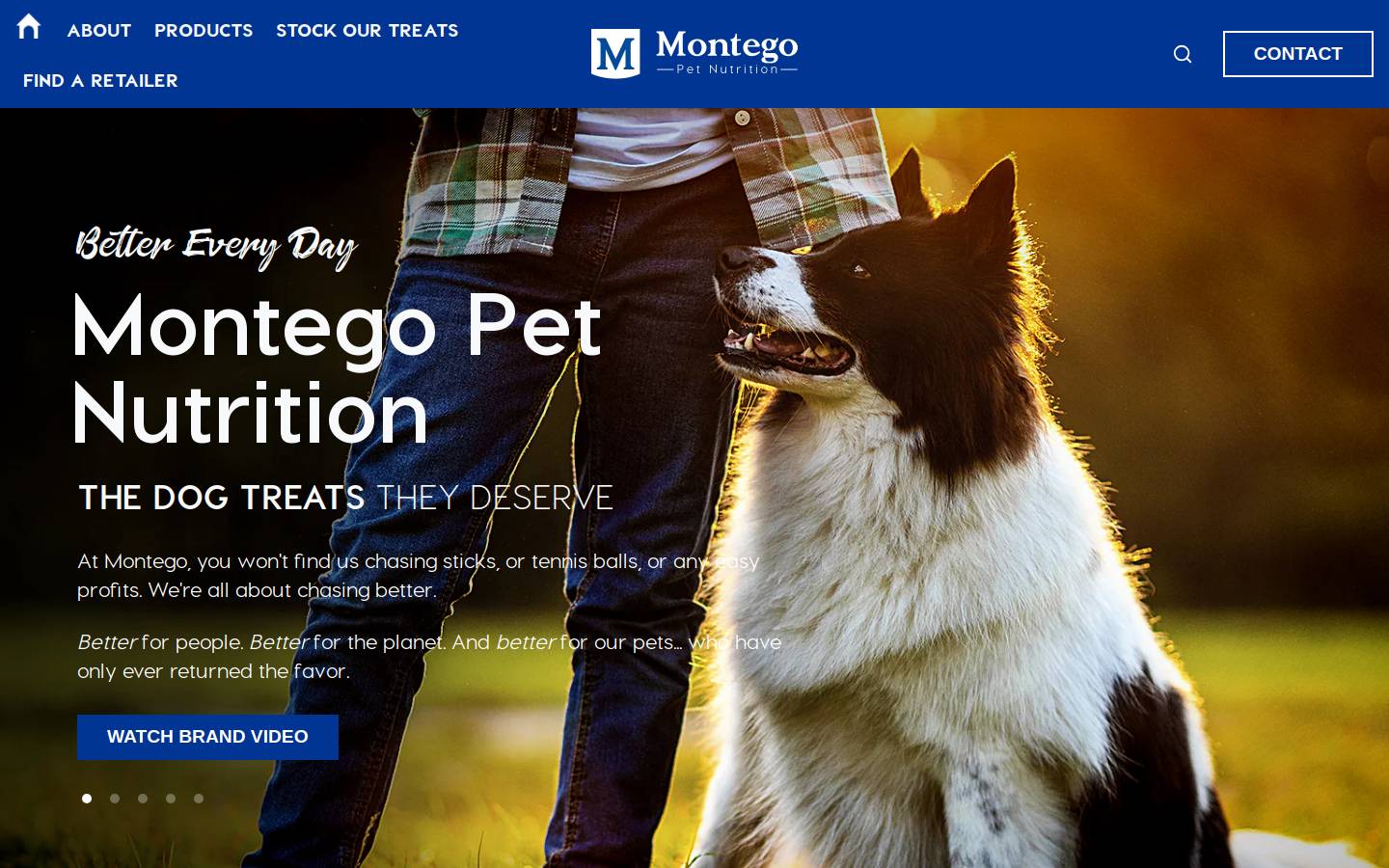 montegopetnutrition.com homepage screenshot