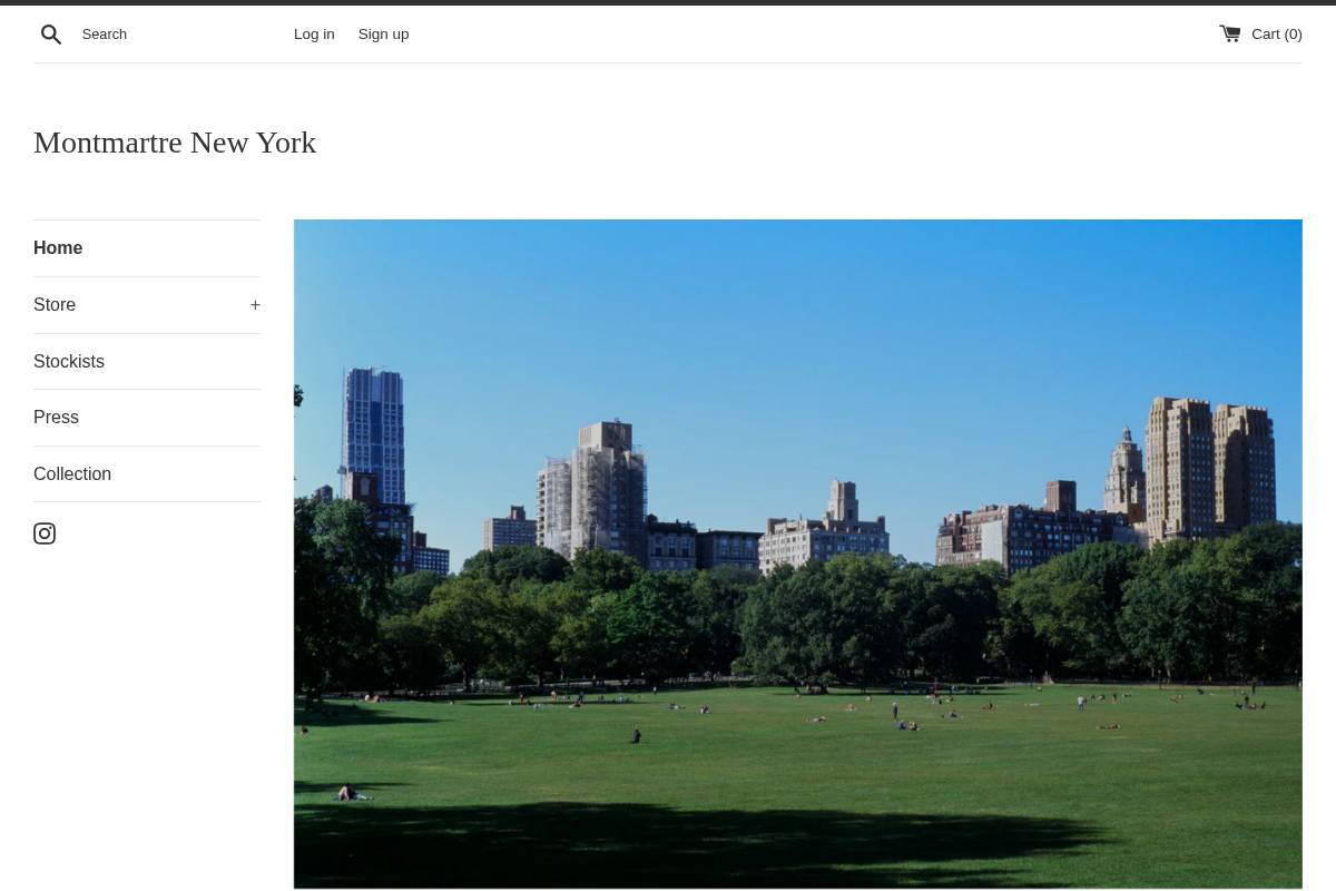 montmartrenewyork.com homepage screenshot