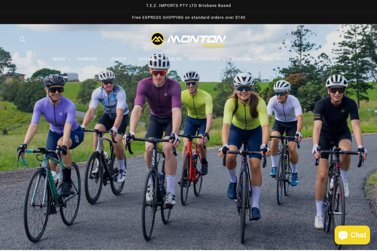 Montonsports homepage screenshot