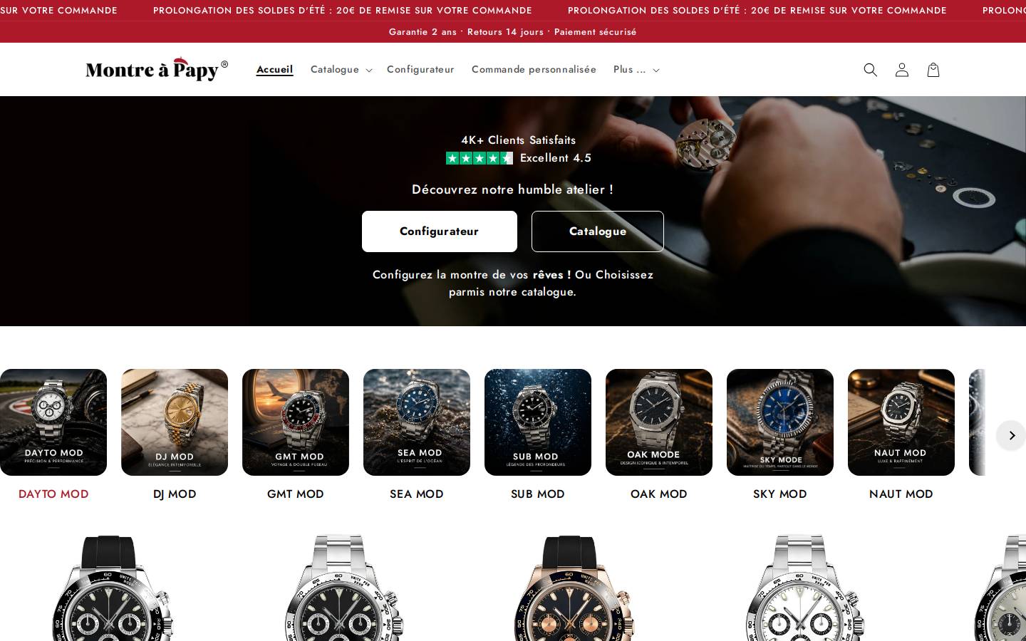 Montreapapy.fr homepage screenshot