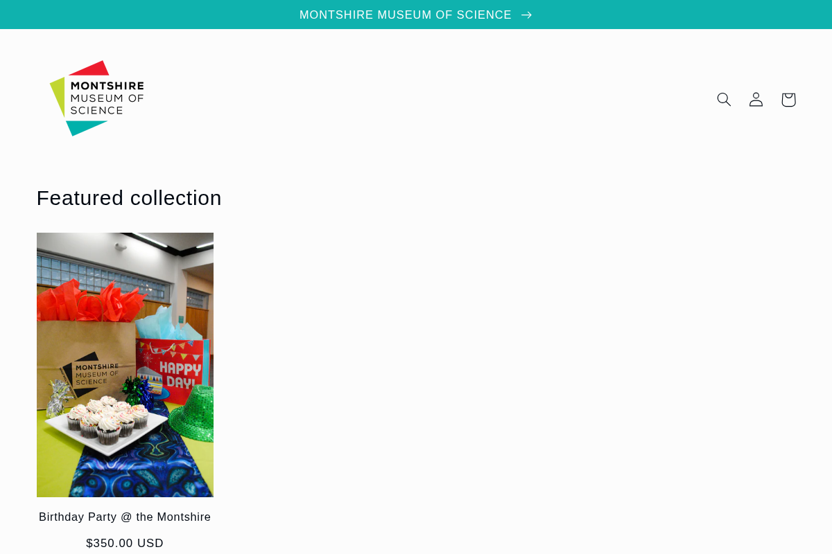 Montshire Museum of Science homepage screenshot
