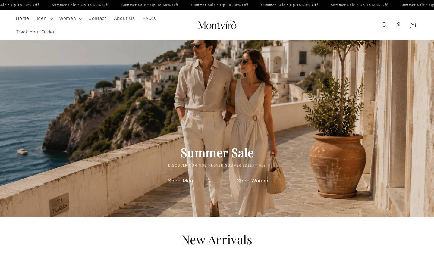 Montviro homepage screenshot
