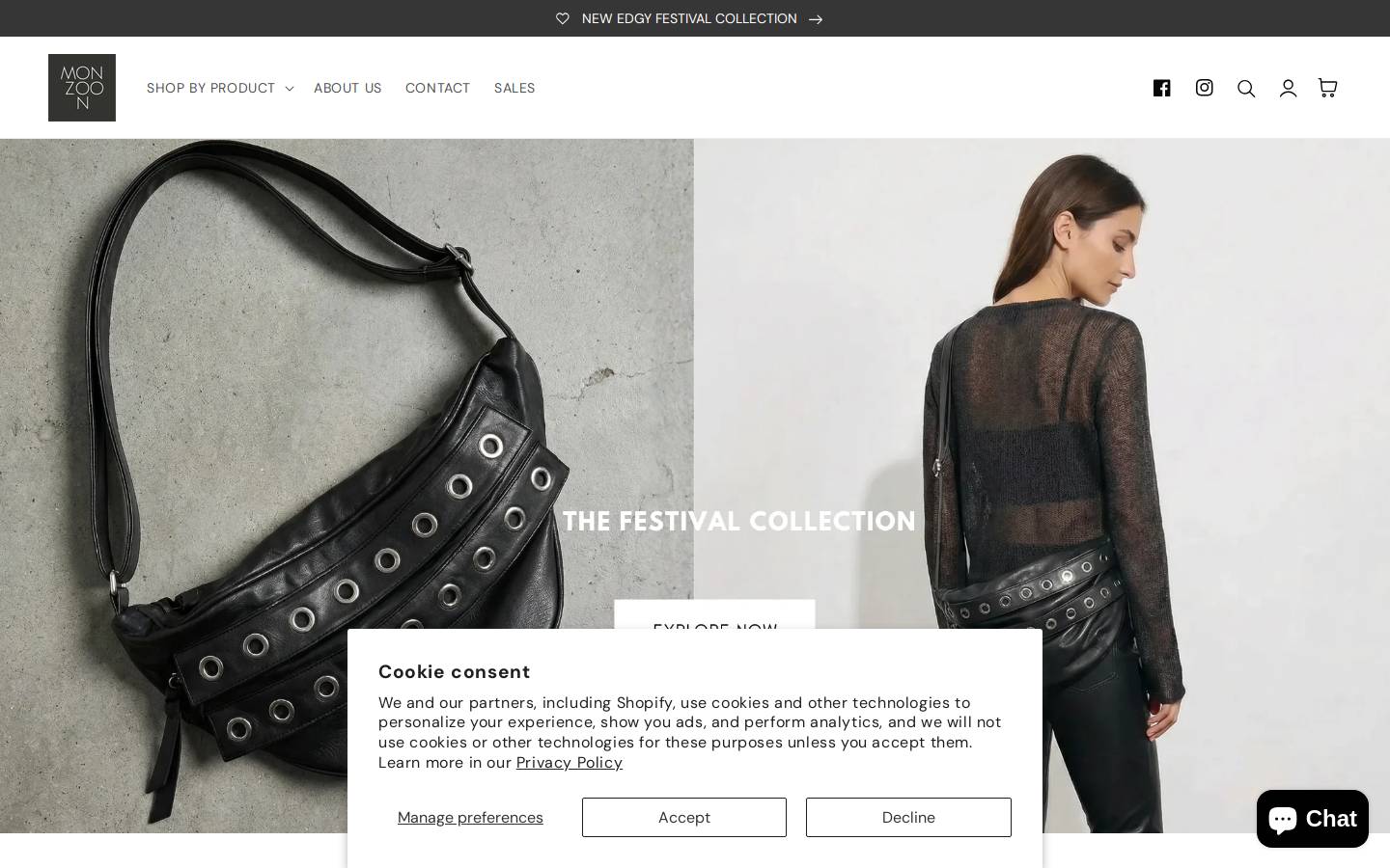 monzoon.eu homepage screenshot