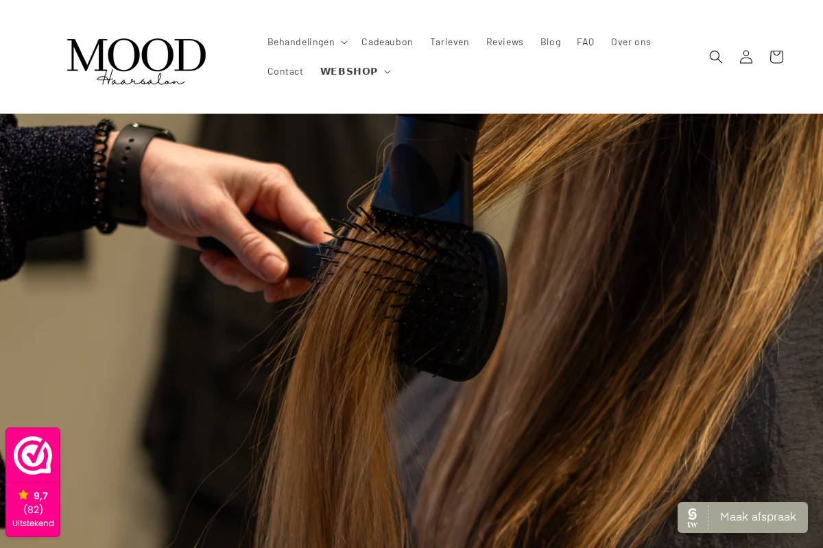moodhaarsalon.nl homepage screenshot