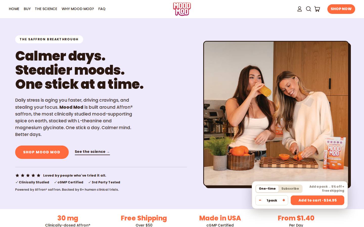 moodmod.co homepage screenshot