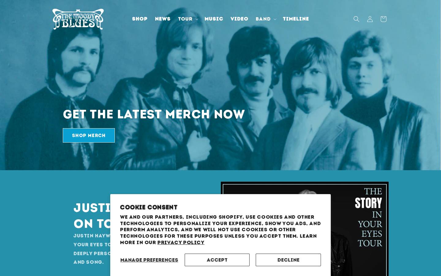 moodybluestoday.com homepage screenshot