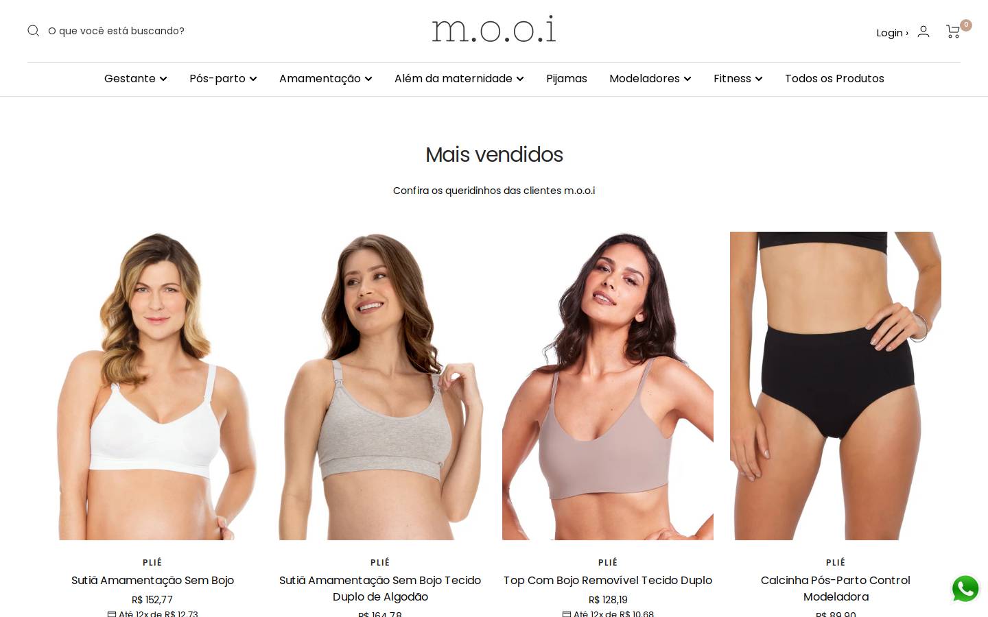 mooimaternidade.com.br homepage screenshot