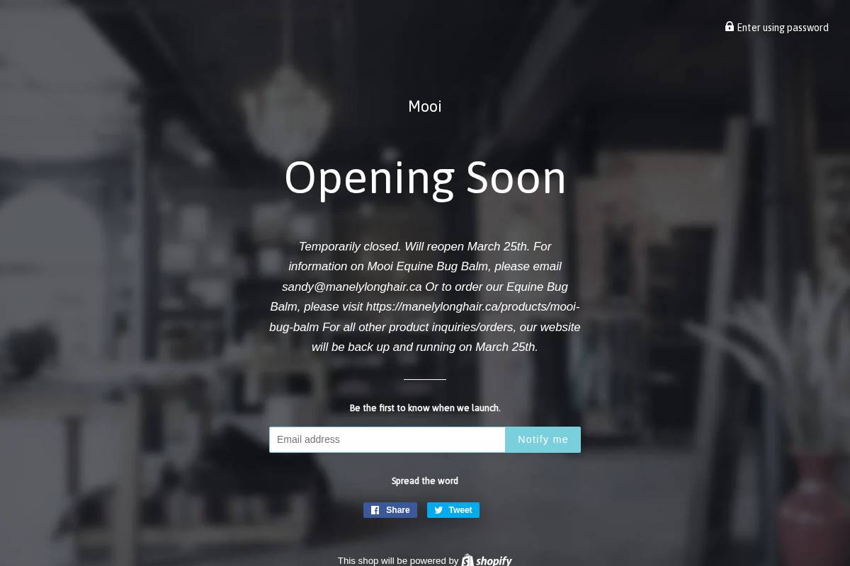 mooimooi.ca homepage screenshot