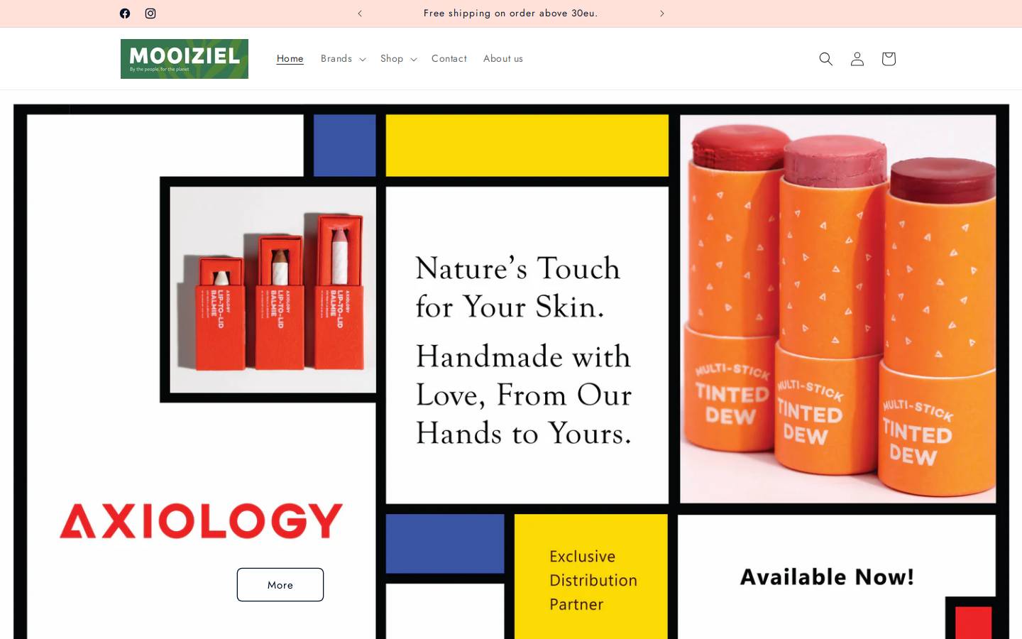 mooiziel.net homepage screenshot