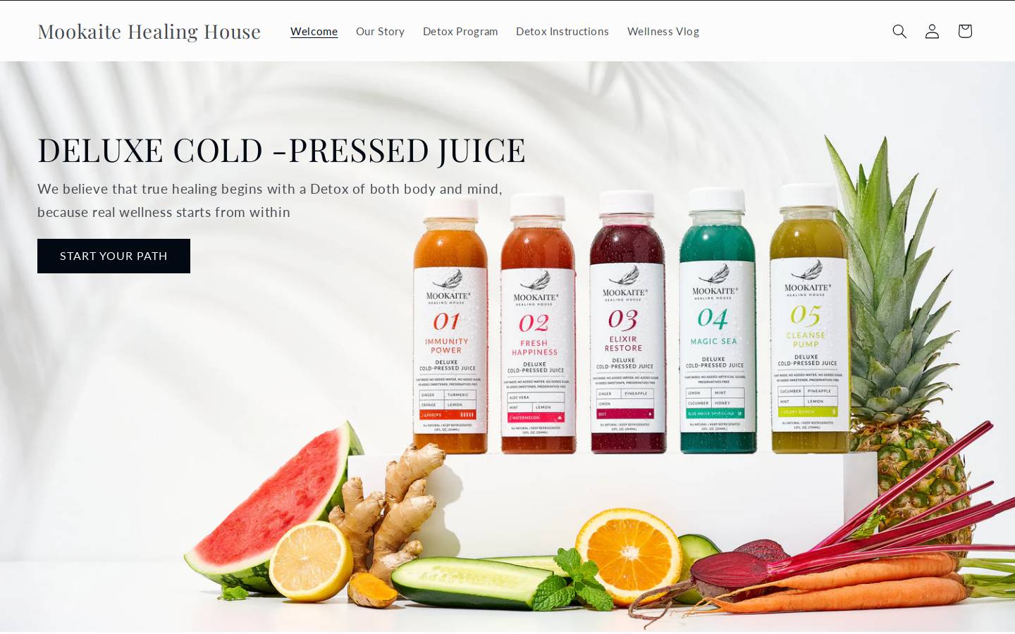 mookaitejuice.com homepage screenshot