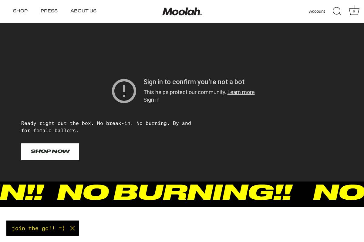 moolahkicks.com homepage screenshot