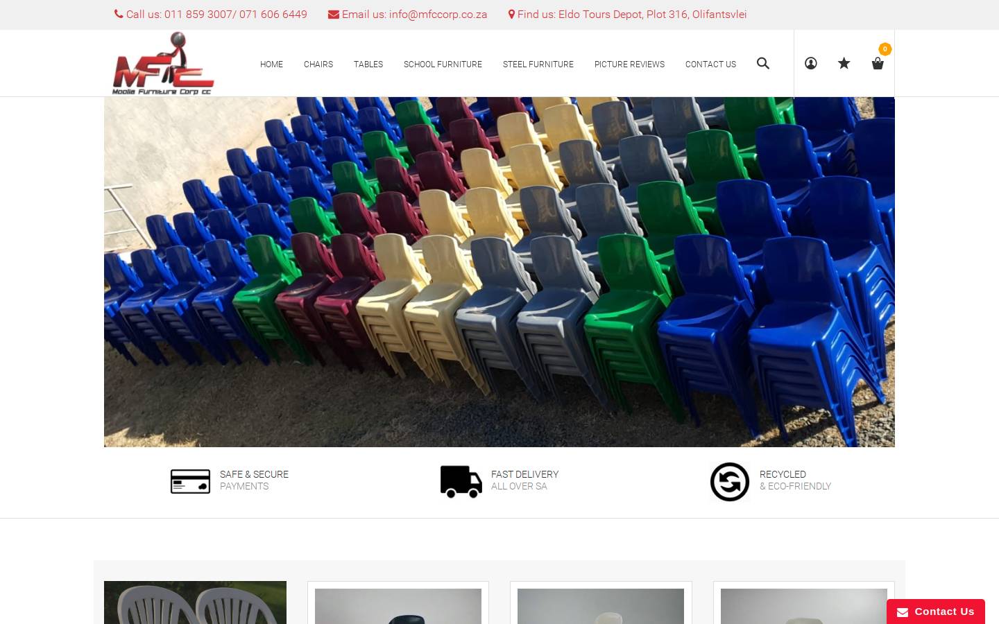 moollafurniture.co.za homepage screenshot