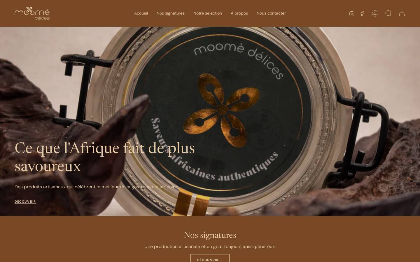 moomedelices.fr homepage screenshot