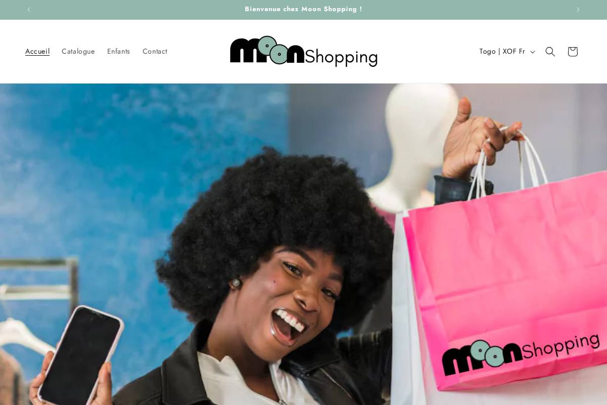 moon-shopping.store homepage screenshot