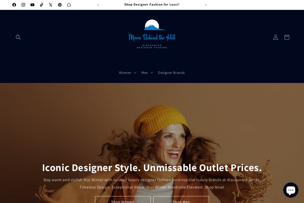 Moon Behind the Hill homepage screenshot