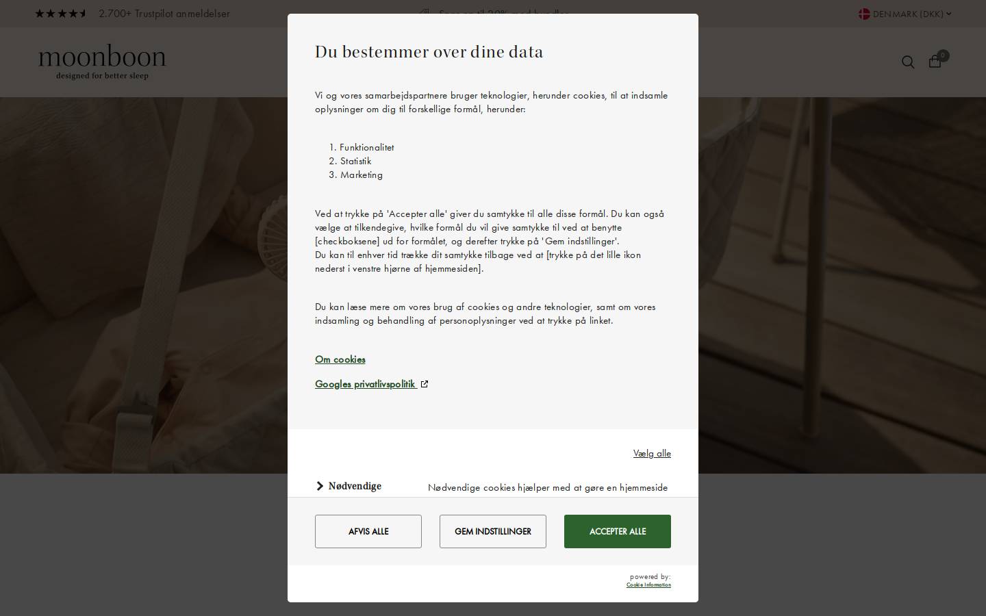 Moonboon homepage screenshot