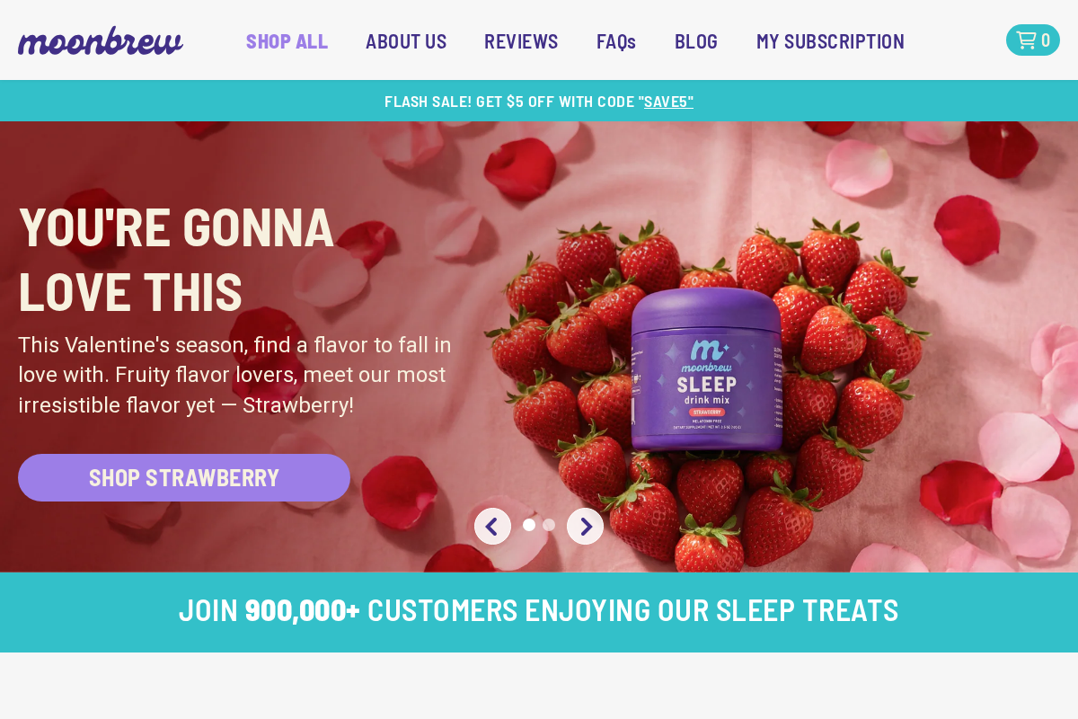 MoonBrew homepage screenshot