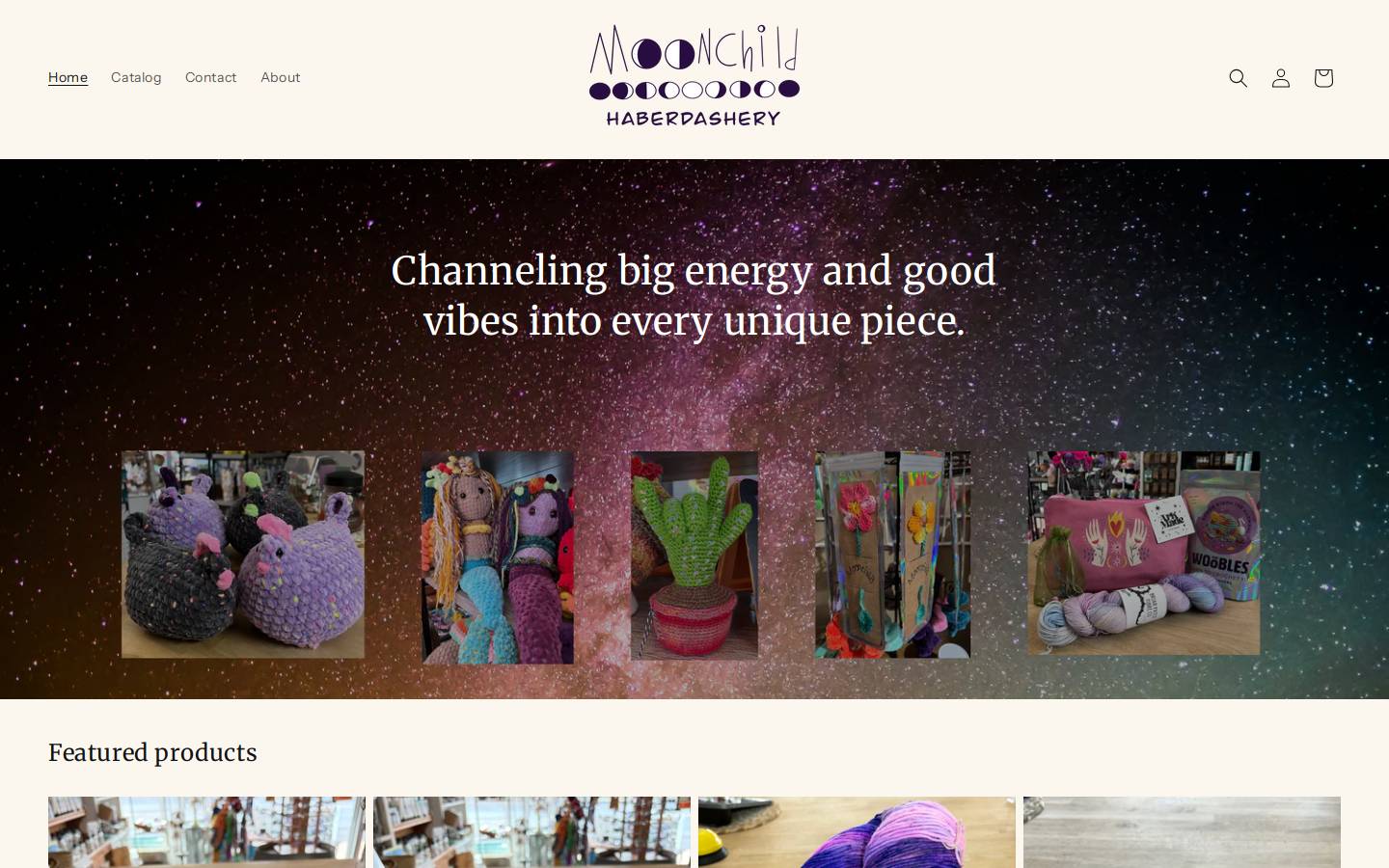 moonchildhaberdashery.com homepage screenshot